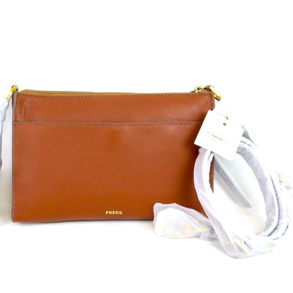 Fossil Taryn Leather Crossbody Bag New